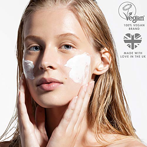 Mascarilla facial iluminadora con aceite de salvado de arroz de BeBarefaced – Tratamiento facial antienvejecimiento para la hiperpigmentación, tonos desiguales en la piel, puntos oscuros daños solares