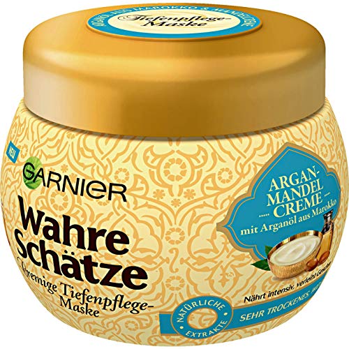 Mascarilla Garnier Wahre Schätze Cremige para el cuidado profundo, crema de argán, 1 unidad (1 x 300 mililitros)
