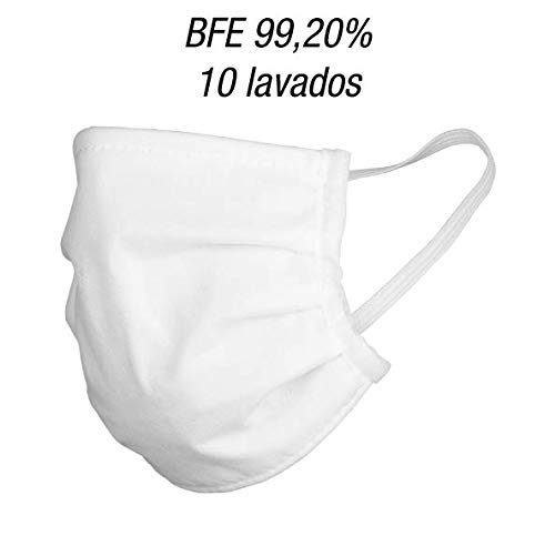 Mascarillas higiénicas 5 capas - Mascarillas lavables y reutilizables - Producto nacional (5 unidades)