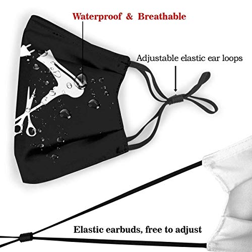 Mascarillas lavables Reino Unido relleno de la cara paño para adultos Unisex Seniors Peluquería boca fría a prueba de polvo doble protección Bandanas