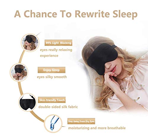 Mascarillas para dormir de zanahoria, 100% seda de doble cara, súper suave, ajustable, para hombres, mujeres, niños y niñas