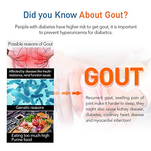 Masskko Medidor de glucosa en Sangre y Medidor de ácido úrico Sistema Multifuncional 2 en 1 con 50 Tiras Prueba sin código, 50 x Tira Prueba de ácido úrico, 100 lancetas Prueba Diabetes mmol/L Ouoy