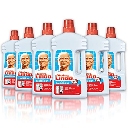 Mastro Lindo - Detergente multiusos Candegina, Maxi formato 6 unidades de 950 ml, 5,7 L