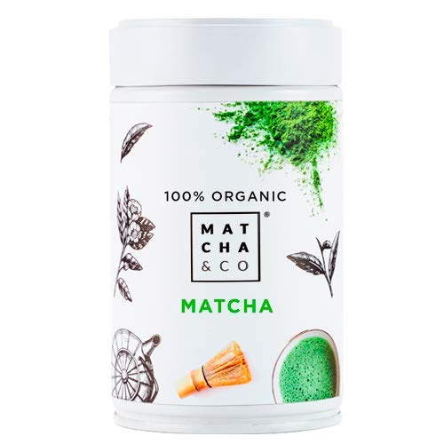 Matcha 100% Ecológico | Té verde en polvo Orgánico de Japón | Té Matcha de grado ceremonial BIO | Matcha & CO (80 g)