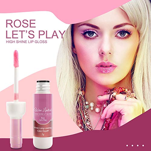 Mate Brillo Labial (6 Piezas), Lápiz Labial Líquido de larga Duración Hidratante Impermeable, Profesional Terciopelo Mate Hidratante Hidratante Kit de Kápiz Labial Nutritivo