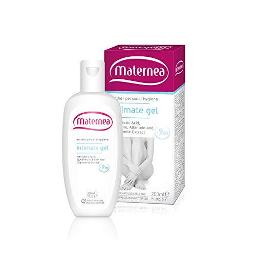 Maternea Íntimo Gel de Lavado Femenino Especialmente Desarrollado para Cuidar a fondo el Equilibrio Específico del Ph durante el embarazo y después del nacimiento - 200 ml