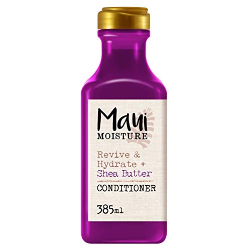 Maui Moisture, Acondicionador Revitaliza e Hidrata Manteca de Karité, pelos Secos y Dañados, 385 ml