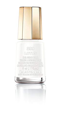 Mavala Mini Colors Pintauñas | Esmalte de Uñas | Laca de Uñas | 47 Colores Diferentes, Color Lotus 399 (Blanco), 5 ml