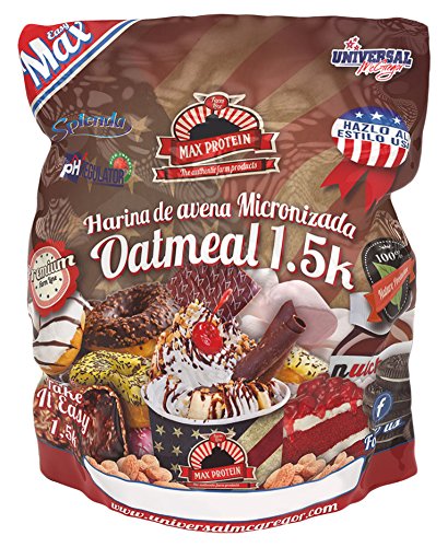 Max Protein Oatmeal Sac Harina de Avena, Termo-Activada - 1500 gr