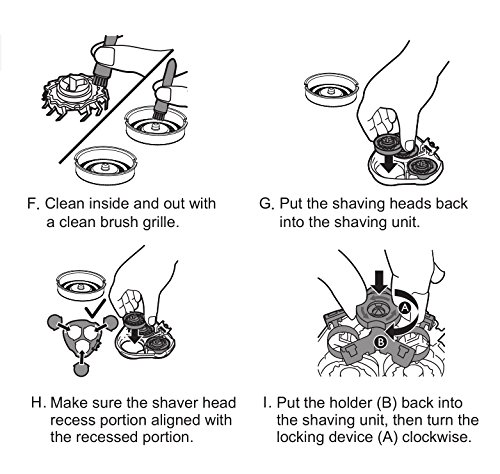 MAX-T 3 x Cabezal de Recambio para Afeitadora MAX-T