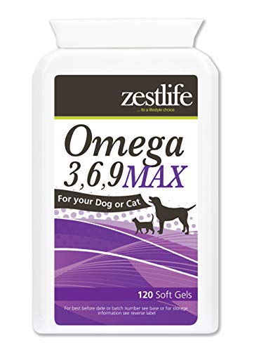 MAX Zestlife Omega 3,6,9 para geles suaves 120 perros y gatos