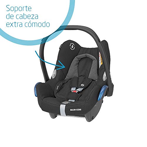 Maxi-Cosi CabrioFix Silla coche bebé, silla de auto infantil reclinable y de alta seguridad, portabebé 0 - 12 meses, 0 - 13 kg, color essential black