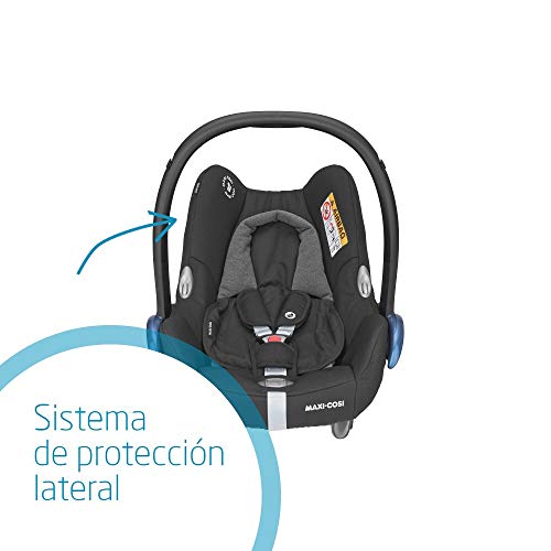 Maxi-Cosi CabrioFix Silla coche bebé, silla de auto infantil reclinable y de alta seguridad, portabebé 0 - 12 meses, 0 - 13 kg, color essential black