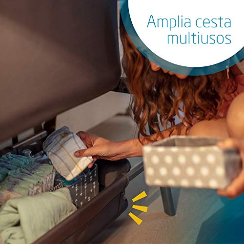 Maxi-Cosi Iora Colecho Regulable Multialturas, Reclinable con Funcion de Deslizamiento Sencillo, Colchón Incluido, Cuna bebé 0 Meses-9 kg, Essential Graphite