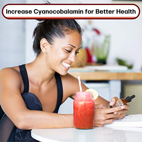 Máxima absorción, vitamina B12 gotas de líquido sublingual, 3000 mcg de metilcobalamina por servicio, 60 servilletas, no GMO, vegano