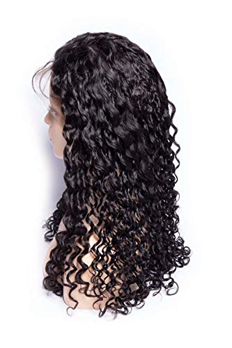 Maxine rizado Lace Front Peluca Cabello Humano 130% densidad Brasil Virgen DE RIZADO peluca con pelo para las mujeres negro Natural Color