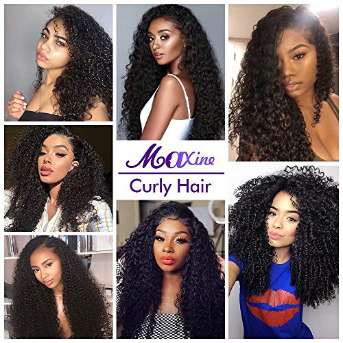 Maxine rizado Lace Front Peluca Cabello Humano 130% densidad Brasil Virgen DE RIZADO peluca con pelo para las mujeres negro Natural Color