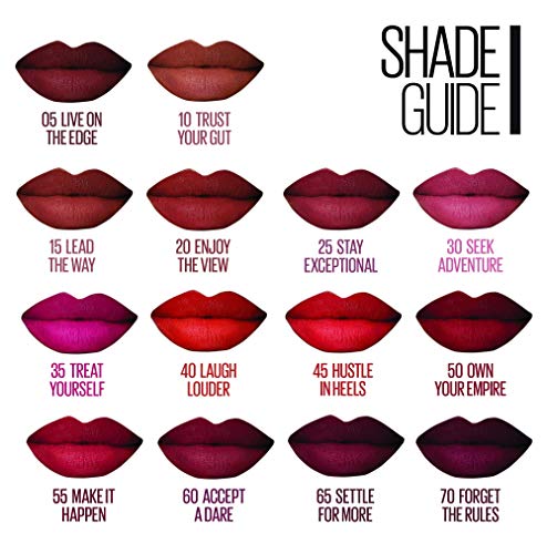 Maybelline New York - Pintalabios SuperStay Ink Crayón tono 40 Laugh Louder, rojo tierra