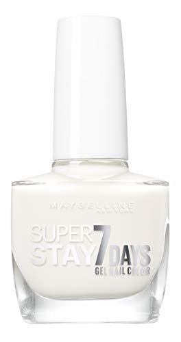 Maybelline New York – Vernis à Ongles Professionnel – Technologie Gel – Super Stay 7 Days – Teinte : Pure White (71)