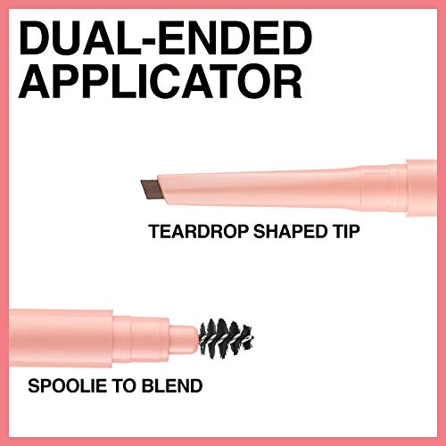 MAYBELLINE - Total Temptation Eyebrow Definer Pencil, Deep Brown - 0.005 oz. (0.14 g)