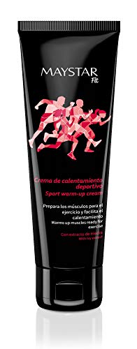 Maystar Fit – Sport Warm-Up Cream, Crema de Calentamiento Deportivo, para el Calentamiento antes del Ejercicio, 125 ml
