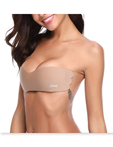 Mayyou Invisible Silicona Bra Strapless Gel sin Espalda Autoadhesivo Reutilizable Bra Push-up Bra