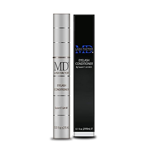MD Lash Factor de Crecimiento Pestañas Suero | Mejora tus pestañas naturales para una más completa, más largo y más denso Mira | Pestañas Enhancer para las mujeres | - Suministro para 3 Meses 0.1 Fl Oz
