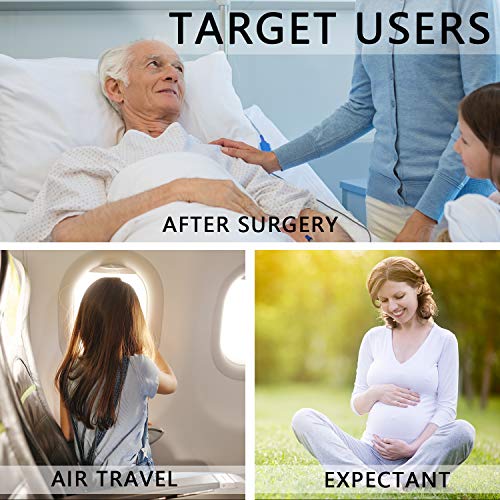 MD Medias de Compresión Opacas de Microfibra muslo alto, Soporte Firme de Punta Abierta 23-32 mmHg para Venas Varicosas, Edema, Venas Arácnidas NudeS