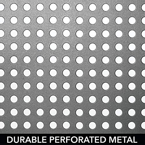 mDesign Baldas de cocina – Soporte para platos para rincones de encimeras e interiores de armarios – Estante separador con dos alturas para aprovechar el espacio al máximo – gris