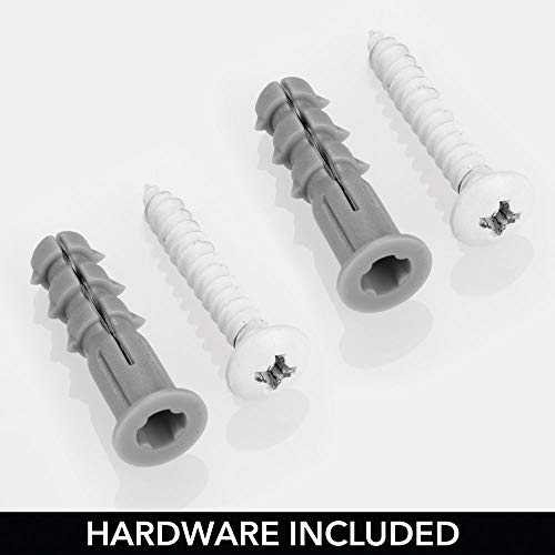 mDesign Colgador de joyas – El perfecto joyero organizador para pendientes y otros accesorios – Colgador ideal para colgar collares o pulseras y organizar bisutería – blanco