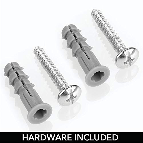 mDesign Portarrollos de pared para papel de cocina – Práctico soporte para papel de cocina, trapos o toallas – Ideal portarrollos de cocina para pared o armarios – plateado