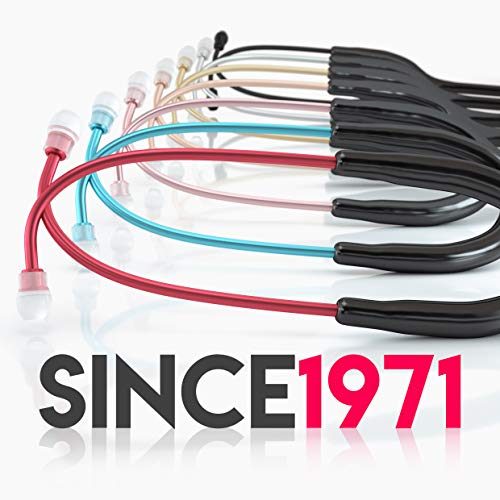 MDF Instruments Acoustica Deluxe MDF747XP17, Estetoscopio ligero de doble cabeza, Borgoña (Burgundy)