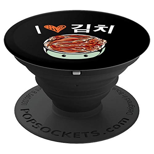 Me encanta el Kimchi Comida tradicional coreana K-Pop Fan PopSockets Agarre y Soporte para Teléfonos y Tabletas