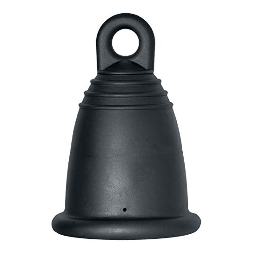 Me Luna Menstrual Taza Classic, Ring, Negro, Tamaño S