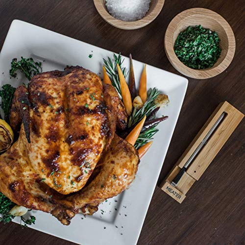MEATER | 10m Termómetro inalámbrico Inteligente para Carne para el Horno, Parrilla de Cocina, Barbacoa, ahumador, asador con Bluetooth y conectividad Digital WiFi