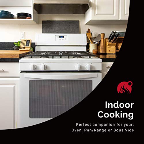 MEATER Plus | 50m Termómetro inalámbrico inteligente para carne para el horno, parrilla de cocina, barbacoa, ahumador, asador con Bluetooth y conectividad digital WiFi