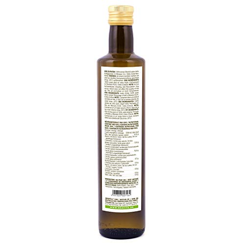 Meavita Aceite de Oliva, Virgen Extra y Prensado en Frío, 1 Paquete (1 x 500 ml)