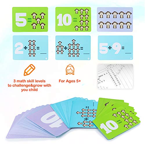 MEckily Juguete de Matemáticas, Equilibrar Juego De Matemáticas Aprendiendo a Contar y Matemática Básica Preescolar Juegos Educativos para Niños y Niñas de 5 Años