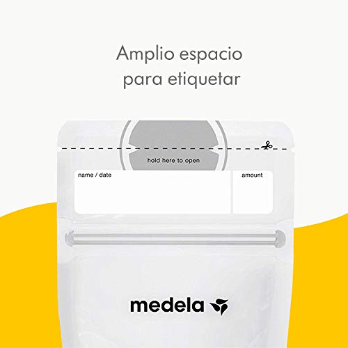 Medela 80411 - Bolsas de almacenamiento para conservar y congelar leche materna Medela, 50 unidades