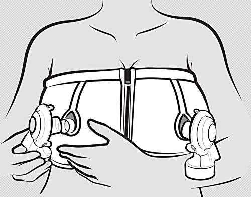 Medela Easy Expression Bustier Sujetador premamá, Blanco, L para Mujer