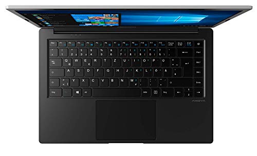 MEDION E4251 - Ordenador portátil de 14" FHD ( Intel Celeron N4000, 4 GB RAM, 64 GB eMMC, Intel UHD Graphics, Windows 10) color negro - Teclado QWERTY Español