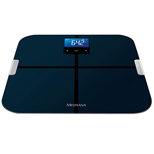 Medisana BS 440 Connect balanza digital de análisis corporal 180 kg, balanza personal para la medición de grasa corporal, agua corporal, masa muscular y peso óseo con análisis corporal App