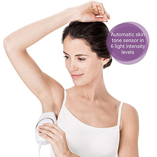 Medisana IPL 836 99120 - Depiladora a base de luz para una piel lisa y duradera - Reducción del cabello con 100.000 pulsos de luz - Depiladora con sensor de piel y 6 niveles de intensidad
