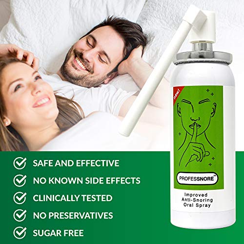 Medisnore - Aerosol para la garganta anti ronquidos Seguro y efectivo con aplicador alargado - 50ml