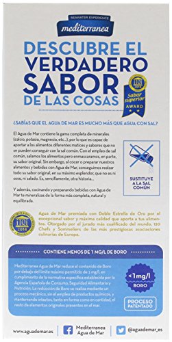 Mediterranea Agua de Mar Alimentaria en Envase de 2 Litros