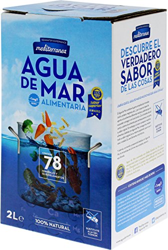 Mediterranea Agua de Mar Alimentaria en Envase de 2 Litros