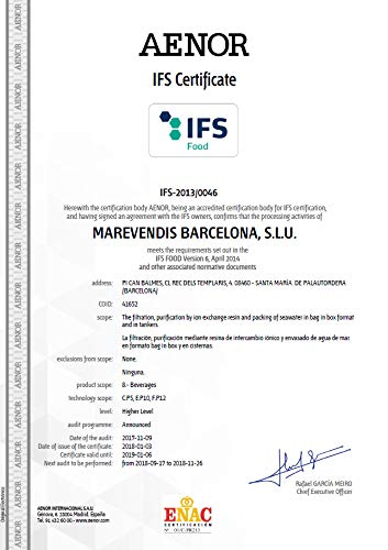 Mediterranea Agua de Mar Alimentaria en Envase de 2 Litros