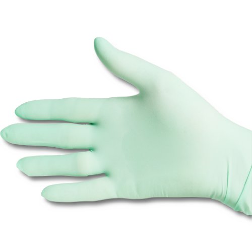 Meditrade 1231XS Aloecare Aloe Vera - Guantes de examen de látex para piel, sin polvo, antiestéril, extra pequeños (paquete de 100)