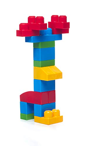 Mega Bloks - Juego de construcción de 60 piezas - bolsa ecológica clásica - juguetes bebe 1 año - (Mattel DCH55)