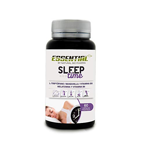 Melatonina Pura, Triptófano, Manzanilla y Vitaminas B5 y B6 | Conciliación rápida del Sueño, Elimina el Insomnio y Mejora el descanso | Efecto rápido en 30 minutos duraderos hasta 8 horas | 60U.